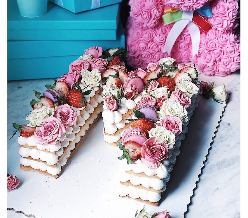 Letter Cakes Crumbles Patisserie