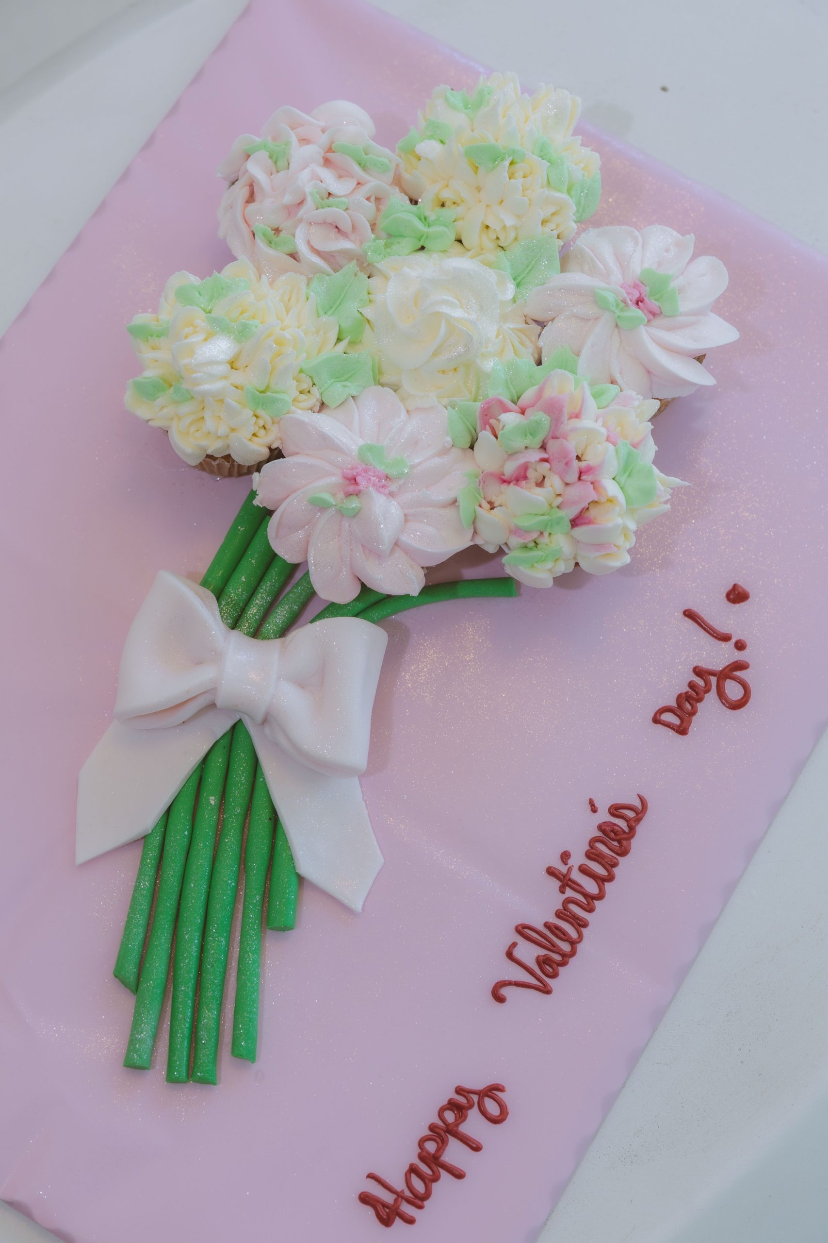 Valentine Cupcake Flower Arrangement